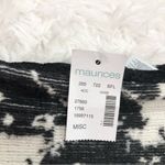 Maurice's  Tie Dye Cow print Reversible‎ Lace infinity Scarf Black White OS Photo 1