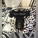 White House | Black Market  Paisley Black White Pleated Maxi‎ Skirt SIZE 8 Photo 6