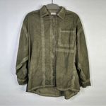BDG  Urban Outfitters Green Washed Cotton Shacket Overshirt Button Down Small Photo 1