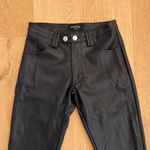 White Fox Boutique  - Faux Leather Flare Pants in Black Photo 1