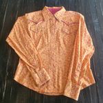 Twenty X Pearl Snap Long Sleeve Women's Size Small Orange Photo 0