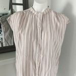 Lucky Brand  Top Cotton Stripe Oversized Shirt Size L Photo 1