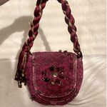 Vintage Donna Karan Collection Burgundy Lace Purse Boho Chic Whimsygoth Red Photo 2