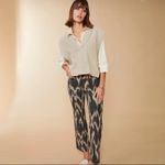 Spartina 449  Maren Kick Flare Pull-On Pant Botanic Garden Ikat Dot‎ Sz S NWT Photo 1