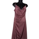 Cider Swoop Neck‎ Mauve Slip Dress Long Evening Wear Lingerie Button Up Photo 1