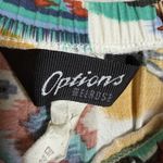 VTG Options Melrose Western Tiered Maxi Skirt Cowgirl Rodeo Southwest Print L Size L Photo 4