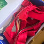 Chunky Elegant Suede Red Women's Heels 7.5 Photo 3