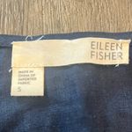Eileen Fisher  Evening Blue Handkerchief Linen Sequin Front Women’s Size Small Photo 6