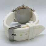 Game Time 38mm NHL Silver Tone dial White Silicone Band runs Photo 3