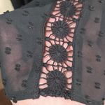 Matilda Jane Women's Dress Medium Nostalgia Charlie Swiss Dot Black Peasant Photo 4