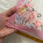 Pink boarder and cream floral print bandana 0794 Photo 1