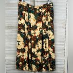 Evan Picone Vintage 70's/80's Floral Print Pleated A Line Skirt-12 Photo 1
