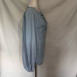 Cloth & Stone  Chambray Denim Womens Top Size M Coastal Cowgirl Boho Minimalist Photo 5