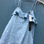 1250 Degrees Celsius Women Blue Stars Strappy Mini Dress Small NWT Photo 4