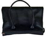 Mary Kay Large Black Faux Leather Double Handle Shoulder Bag Purse Photo 2