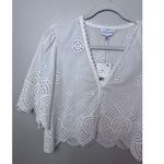 Lucy Paris  Loray Embroidered Shirt white sz XS NWT $88 Photo 10