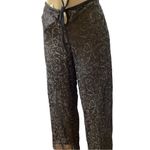 Zuliana Size Large Mesh Beachwear Pants, No Lining Lace Style Design Material. Black Photo 1