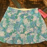 Lilly Pulitzer Skort Luxletic Meryl Zadora Las Olas Strong Current Sea M NWT Photo 0