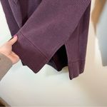 Athleta Coaster Luxe Waffle Sweatshirt Maroon Small Photo 7
