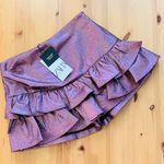 ZARA Ruffled Jacquard Skort in Dark Pink Photo 2