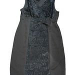 Daisy Fuentes Black V-Neck Sheath Midi Dress - Women's Size Large Photo 0