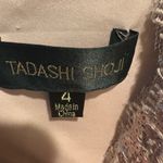 Tadashi Shoji Rose Gold Sequin Lace Floral Evening Cocktail Dress 4 Romantic Photo 6