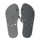 Old Navy Grey Criss Cross Sparkle Flip Flop Sandals Photo 4