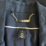 White House | Black Market WHBM Blue Linen Blend Dobby Vest - NWoT - 10 Photo 4