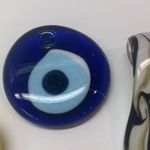 Lot Of 3 Blown Glass Costume Necklace Pendants Photo 9