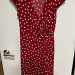 Robbie Bee Red polka dot wrap dress Photo 0