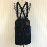 Levi’s Lady Style Blue Denim Suspender Skirt Size XS Photo 1