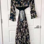 ALC Frank A.L.C. Josefa Dress Black Floral Maxi Photo 5