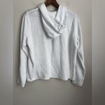 Garnet Hill  white Terry hoodie long Sleeve oversized Organic Cotton S Photo 2