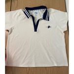 B95 New Women’s Prince Pickleball Golf Tennis Vneck short Sleeve Polo Shirt XL White Photo 0