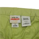 Ruby Rd. Pants Womens 8 Green Capri High Rise Flat Front Buttoned Ankles Photo 4