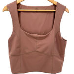 Abercrombie & Fitch YPB SculptLUX Corset Tank Top Brown XL Athletic Crop Photo 0