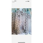 Kori America Size S, Green Floral bohemian tie front hippie blouse duster‎ Photo 6