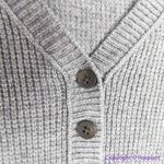Madewell NEW Plus Asherton Waffle Henley Sweater in gray, 2X Photo 9