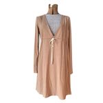 Banana Republic  Comfy Jersey Knit Long Sleeve Midi Dress Empire Waist With Tie Photo 0