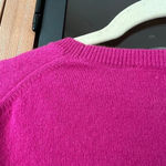 Everlane  Sweater Cashmere Barbie Pink long sleeve top crewneck ribbed pullover Photo 5