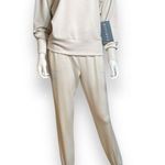 Danskin  Rib Crew Neck Jogger Set Birch Color Women’s Oversized XS NWT! Photo 0