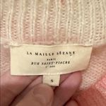 Sézane Sezane mohair La Maille Pink and Brown Crew Neck Sweater small Photo 3