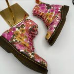Dr. Martens 🌺🌸 RARE  Pascal‎ Vintage Pink Daisy Flower Power Boots 🌸🌺 Photo 0
