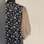 EUC Jili Black and White Floral Long Sleeve Dress size large Photo 6