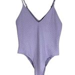 Wild Fable Bodysuit Womens XL Lavender Purple Pointelle Knit Stretch Clean Girl Photo 0