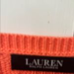 Lauren Ralph Lauren Orange Crew Neck Sweater Size XS Photo 1