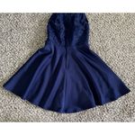 Francesca's Junior Navy Blue‎ A Line Dress size XXS Photo 5
