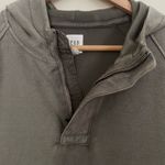 Gap  Olive Green Henley Quarter-Zip Hoodie Photo 2