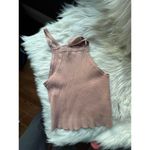 Brandy Melville Ribbed Crop Tank Top - One Size - Blush Pink Photo 2