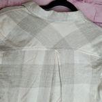 Altar'd State  HEATHERED GRAY PLAID LIGHTWEIGHT FLANNEL ROLL TAB SLEEVES  SMALL Photo 6